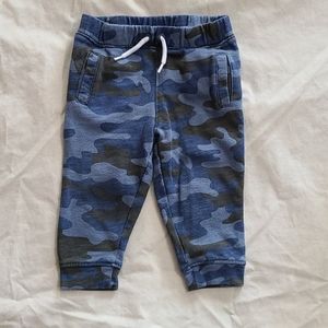 Joe Fresh Blue Camo Joggers, 12-18 mos